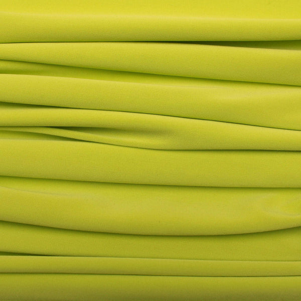 Soft Touch Elastane Dressmaking Fabric- Old Lime