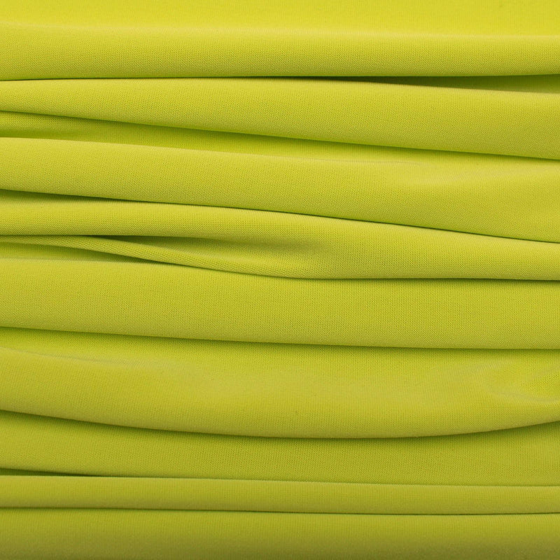 Soft Touch Elastane Dressmaking Fabric- Old Lime