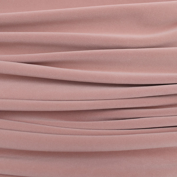 Soft Touch Elastane Dressmaking Fabric- Rosaline Pearl