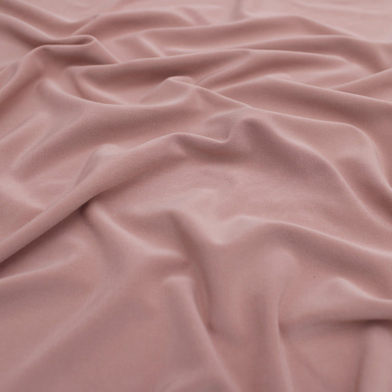 Soft Touch Elastane Dressmaking Fabric- Rosaline Pearl