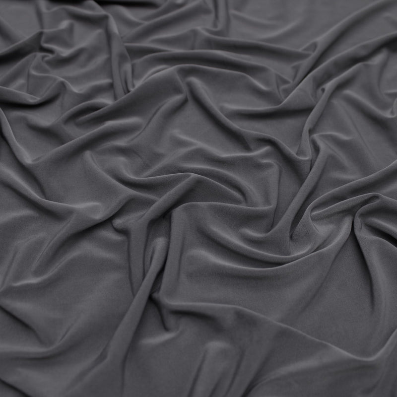 Soft Touch Elastane Dressmaking Fabric- Shadowed Steel