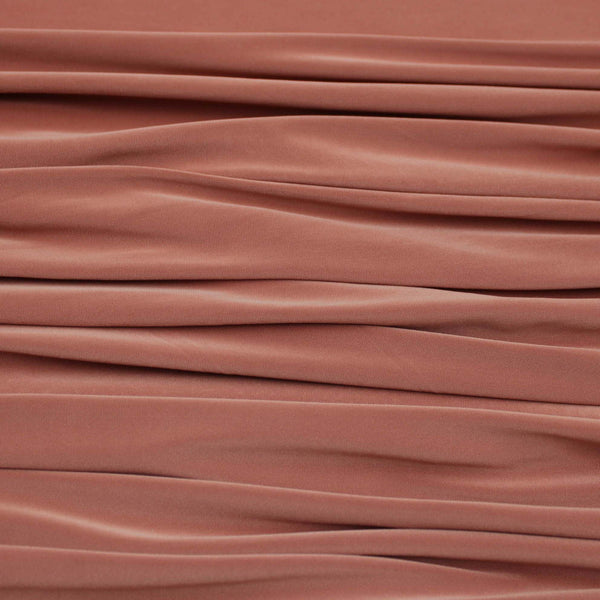 Soft Touch Elastane Dressmaking Fabric- Tuscan Russet