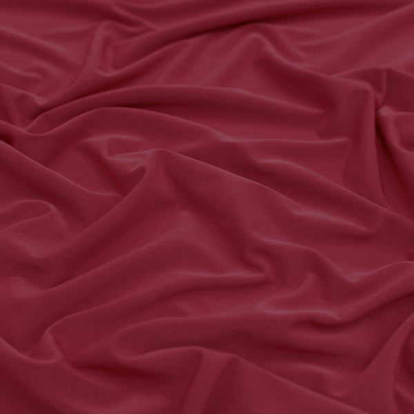 Soft Touch Elastane Dressmaking Fabric- Vino Tinto