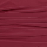 Soft Touch Elastane Dressmaking Fabric- Vino Tinto