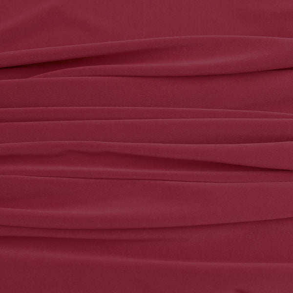 Soft Touch Elastane Dressmaking Fabric- Vino Tinto