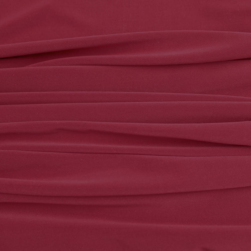 Soft Touch Elastane Dressmaking Fabric- Vino Tinto