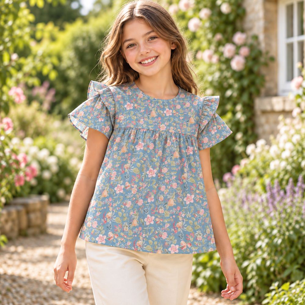 Dusty Blue Floral