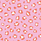 Stevie Printed Cotton Poplin OEKO TEX Dressmaking Fabric - Pink Panther Leopard