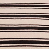 Stripe Knitted Cotton Mix Jacquard Jumper Sweater Fabric - Black