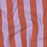 Verona Striped Yarn-Dyed Cotton Dressmaking Fabric - Lavender & Orange