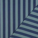 Verona Striped Yarn-Dyed Cotton Dressmaking Fabric - Navy & Muted Teal