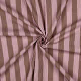 Verona Striped Yarn-Dyed Cotton Dressmaking Fabric - Pink & Brown