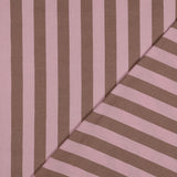 Verona Striped Yarn-Dyed Cotton Dressmaking Fabric - Pink & Brown