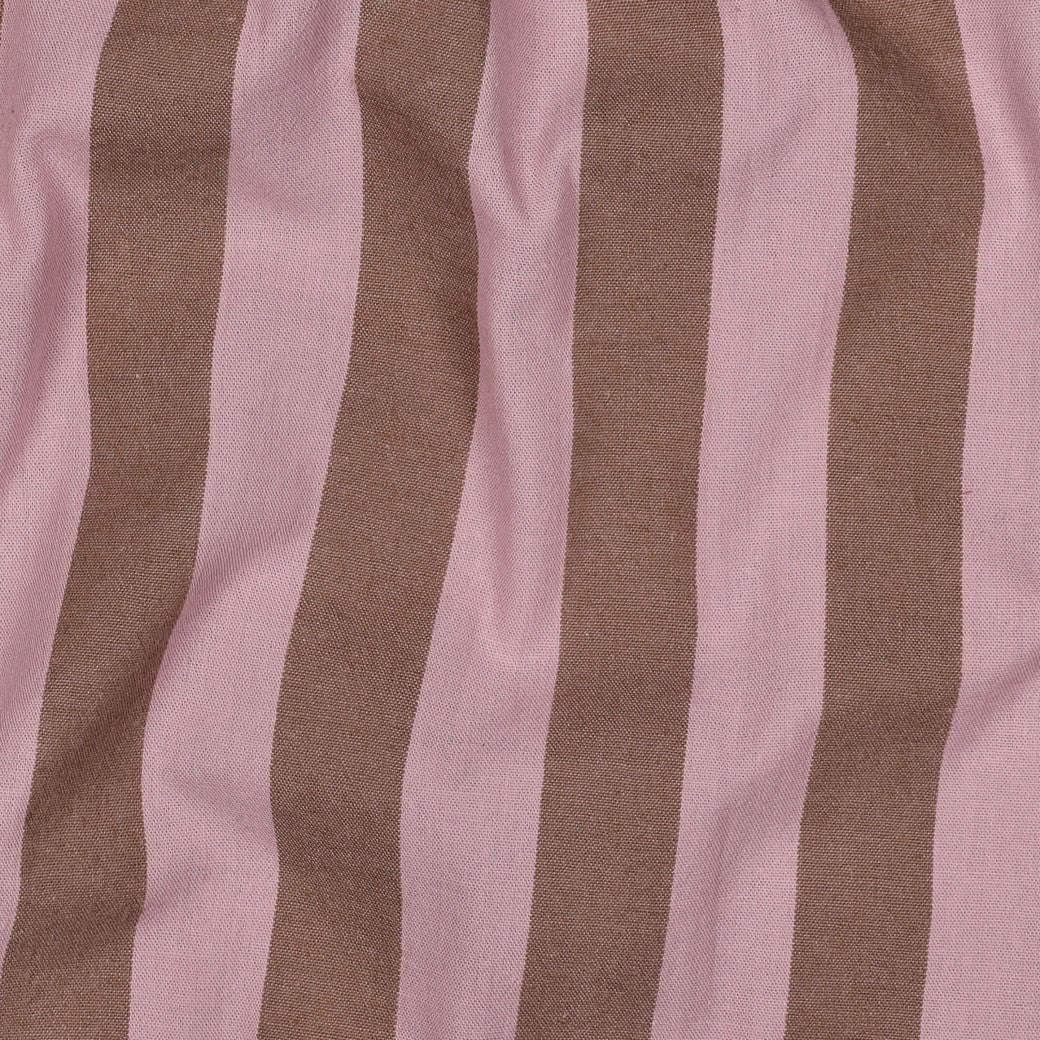 Verona Striped Yarn-Dyed Cotton Dressmaking Fabric - Pink & Brown