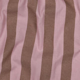Verona Striped Yarn-Dyed Cotton Dressmaking Fabric - Pink & Brown
