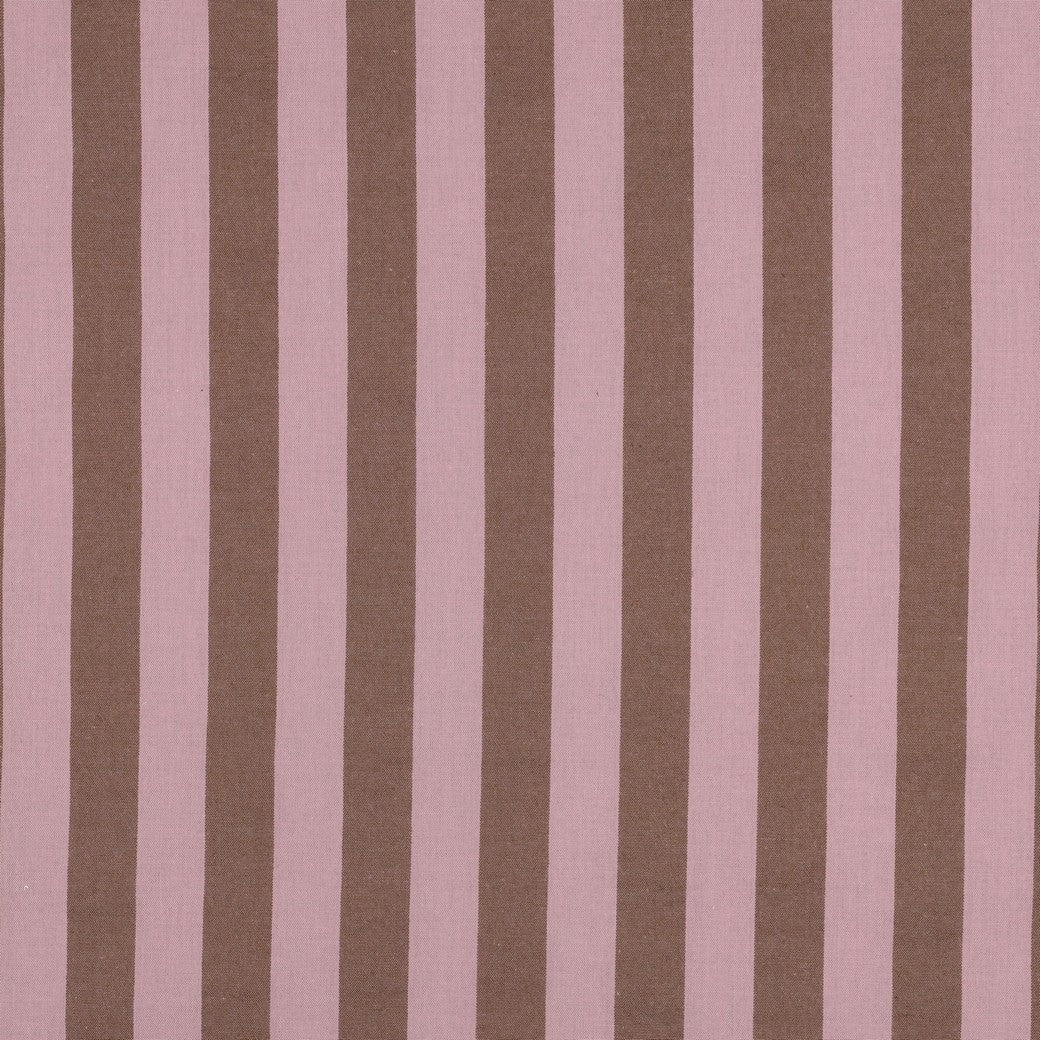 Verona Striped Yarn-Dyed Cotton Dressmaking Fabric - Pink & Brown