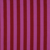 Verona Striped Yarn-Dyed Cotton Dressmaking Fabric - Red & Fuchsia