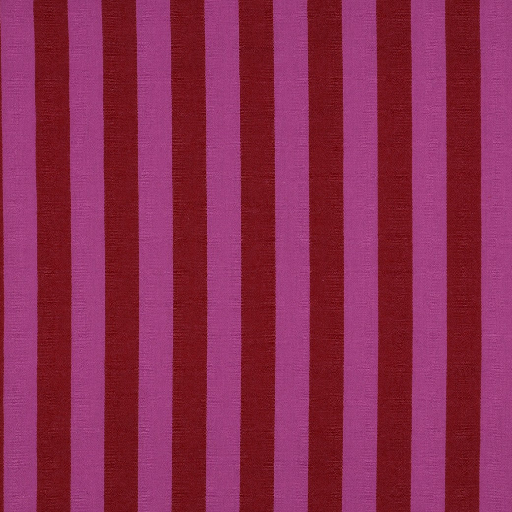 Verona Striped Yarn-Dyed Cotton Dressmaking Fabric - Red & Fuchsia