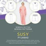 Susy Pyjama Set Sewing Pattern Sizes 6 – 24 - By Bobbins & Buttons