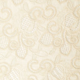 Tara Crochet Effect Cotton Fabric - Swirl Eyelet Lace