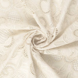 Tara Embroidery Crochet Effect Cotton Fabric - Swirl Eyelet Lace
