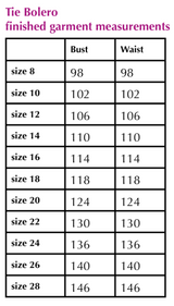 Tie Bolero Sewing Pattern Size 8-28 - By Sew Different