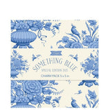 Tilda Charm Pack 100% Pre-cut Cotton Quilting Fabric - 40 5" Something Blue Squares