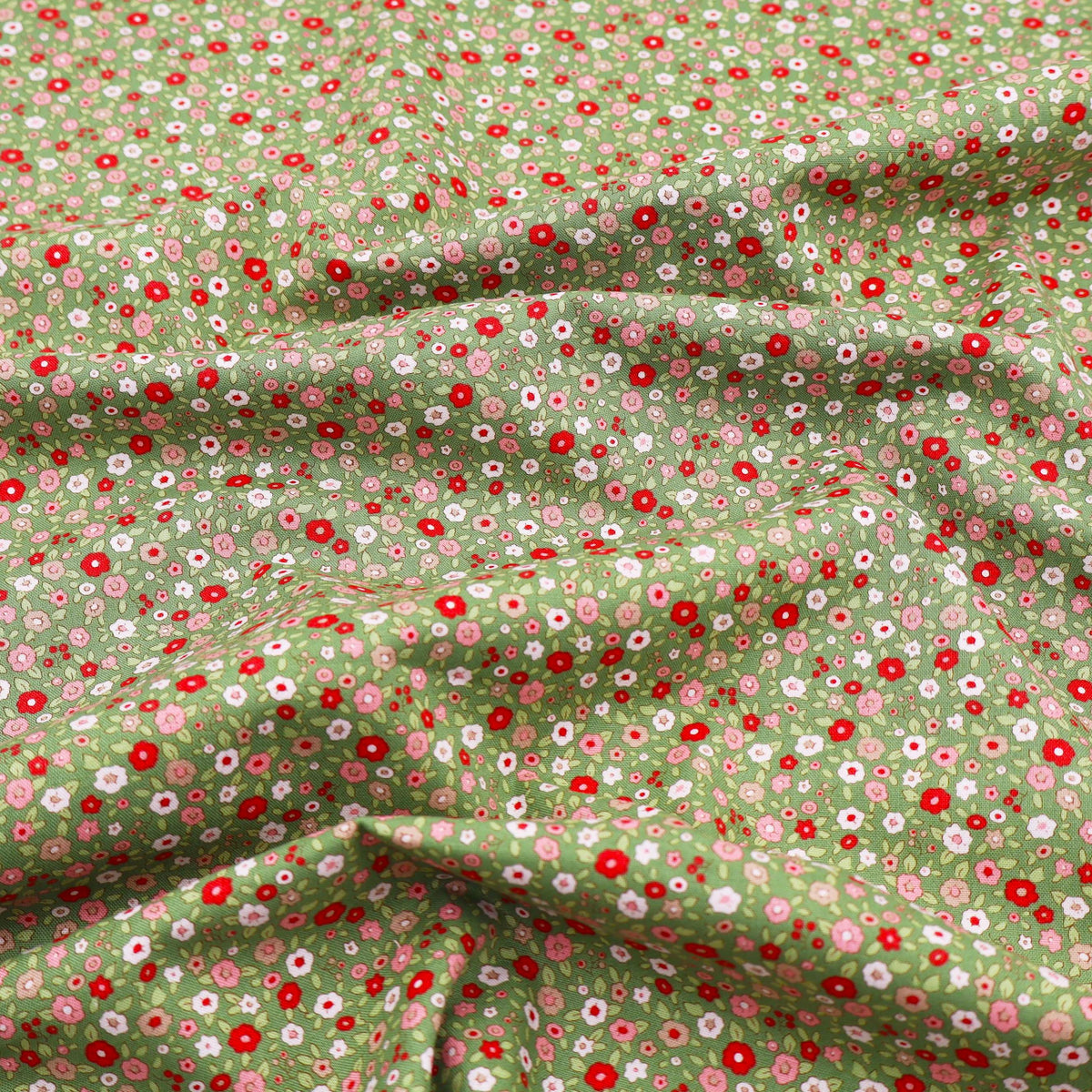 Tilda Evie Creating Memories 100% Cotton Patchwork & Quilting Fabric - Green