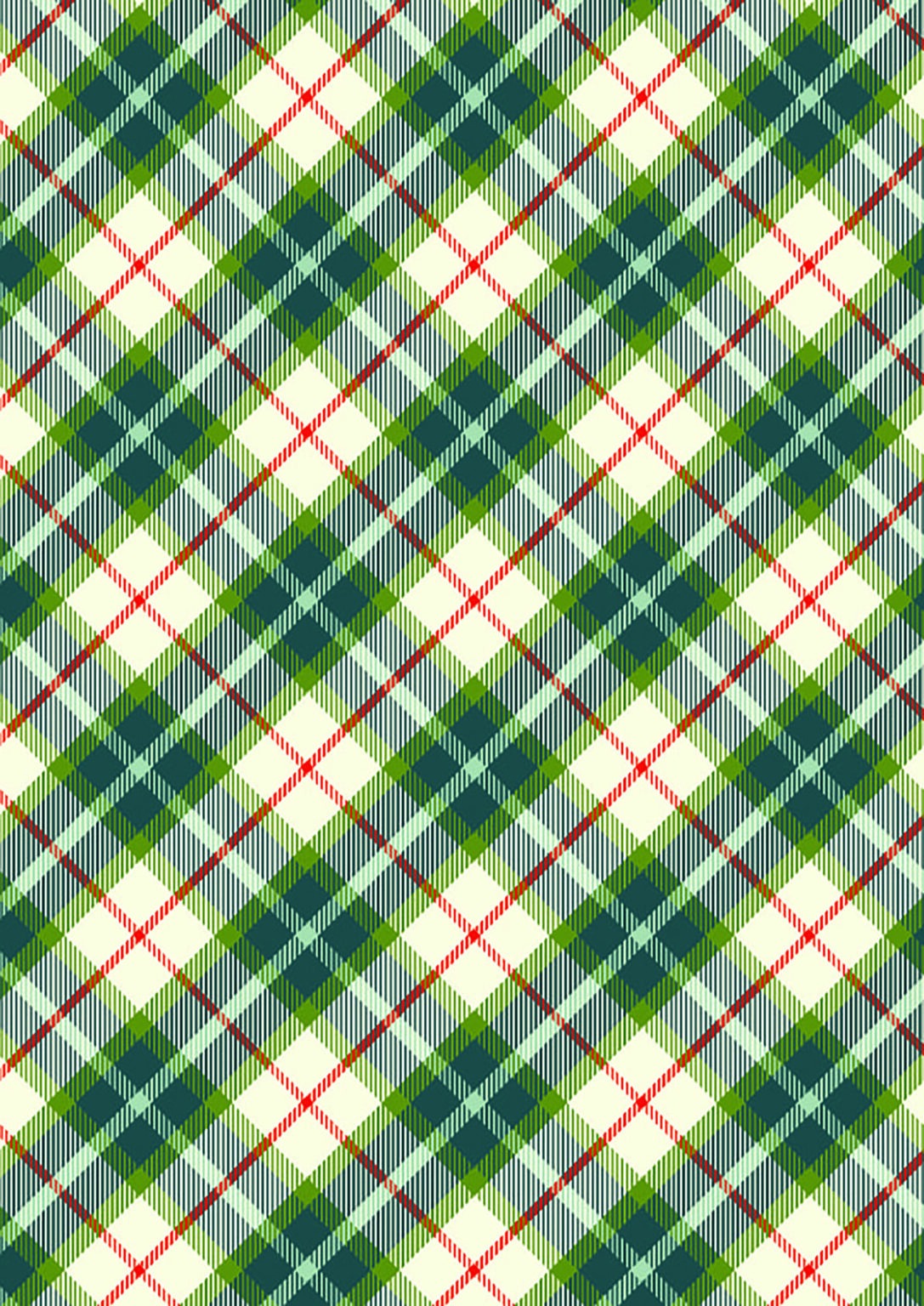 Lewis and Irene Christmas All is Bright by Stuart Hillard Cotton Quilting Patchwork Craft Pre Shrunk Fabric - Teal Check