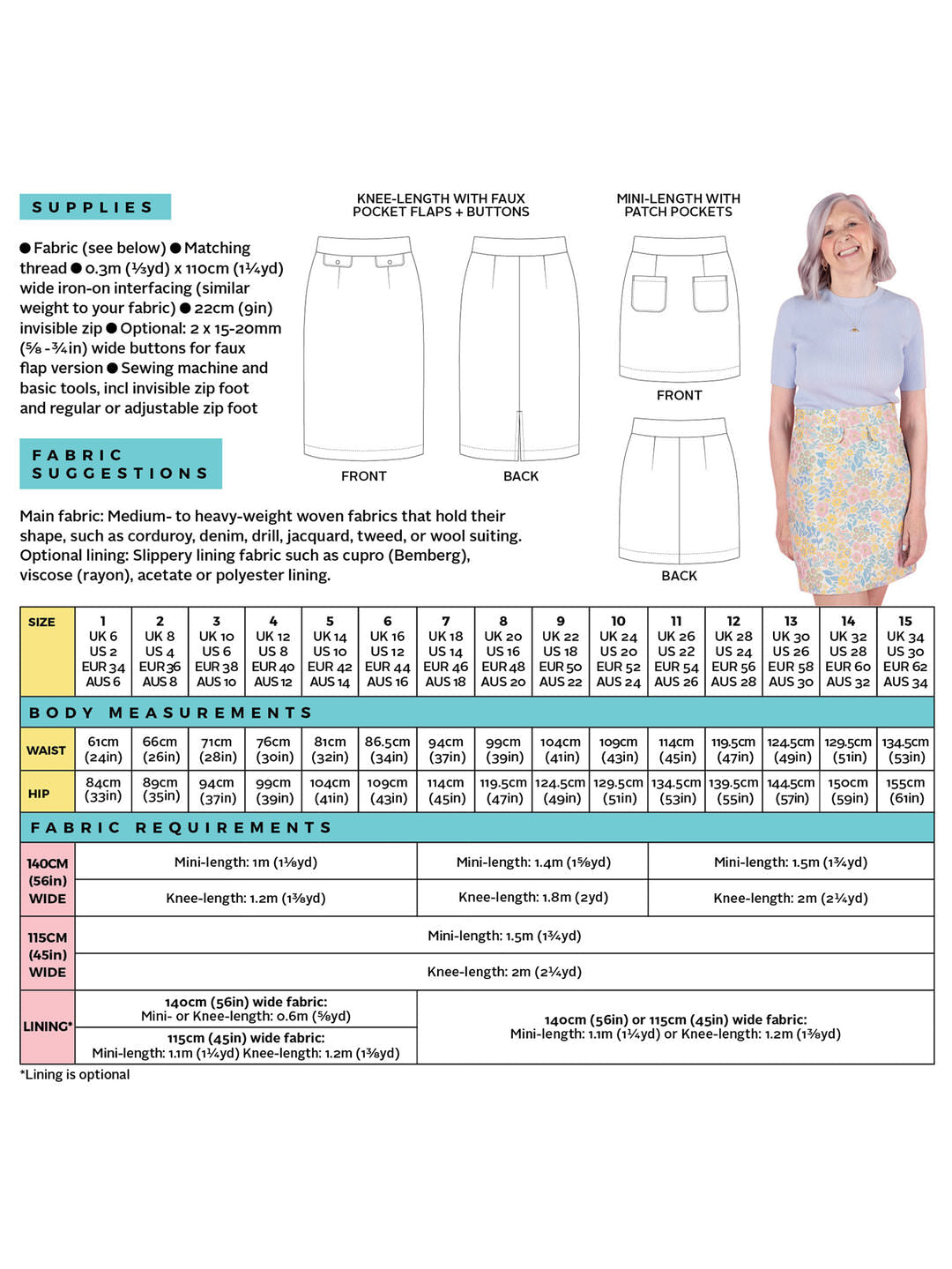 Ramona Skirt Sewing Pattern - By Tilly and the Buttons