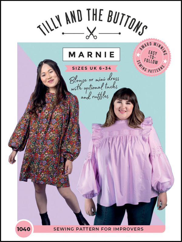 Marnie Blouse and Mini Dress Sewing Pattern - By Tilly and the Buttons
