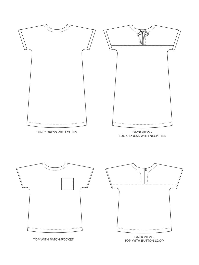 Stevie Tunic Sewing Pattern - By Tilly and the Buttons