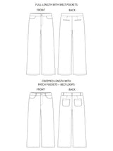 Thea Trousers Sewing Pattern - By Tilly and the Buttons