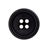 Prym Union Knopf Poly-Button 4 Hole 15mm Black - Pack of 4