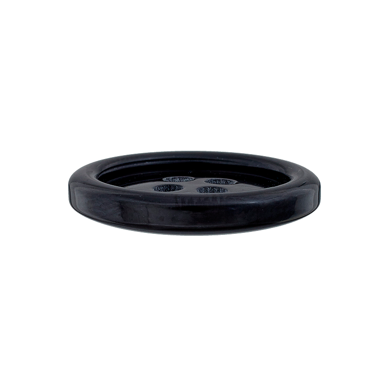 Prym Union Knopf Poly-Button 4 Hole 25mm Black - Pack of 2