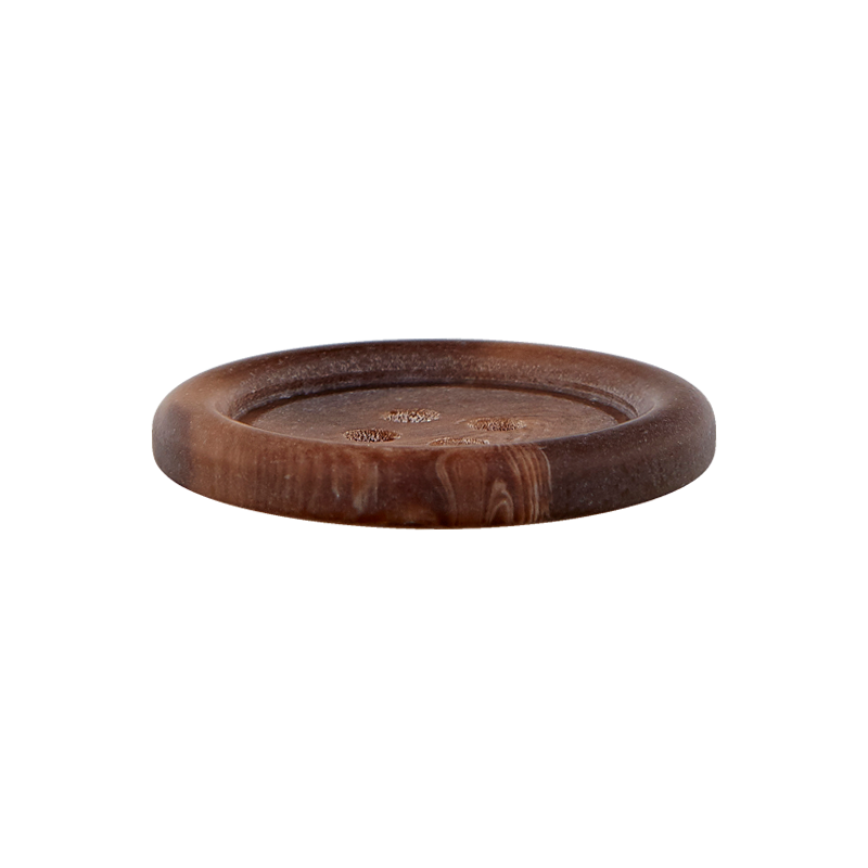 Prym Union Knopf Poly-Button 4 Hole 15mm Medium Brown - Pack of 4