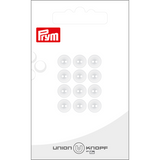 Prym Union Knopf Poly Button 2 Hole 8mm White 1- Pack of 2