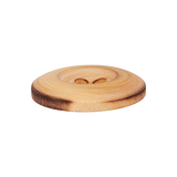 Prym Union Knopf Wood Button 4 Hole 23mm Beige - Pack of 2