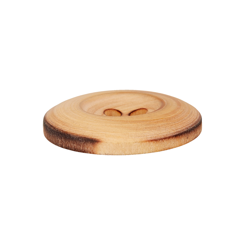 Prym Union Knopf Wood Button 4 Hole 28mm Beige - Pack of 1