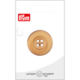 Prym Union Knopf Wood Button 4 Hole 30mm Beige - Pack of 1