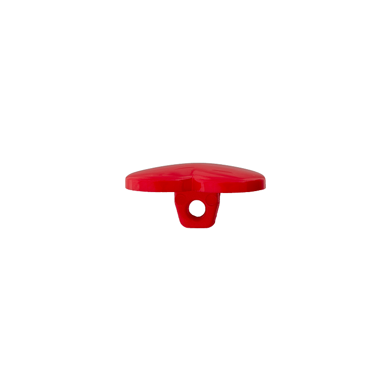 Prym Union Knopf Poly-Button Shank Heart 12mm Red - Pack of 3