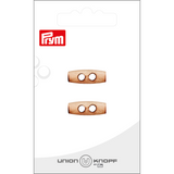 Prym Union Knopf Wood Button 2 Hole 20mm Cream - Pack of 2