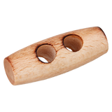 Prym Union Knopf Wood Button 2 Hole 32mm Cream - Pack of 2