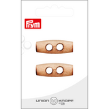 Prym Union Knopf Wood Button 2 Hole 32mm Cream - Pack of 2