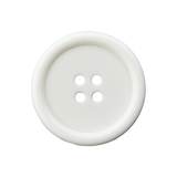 Prym Union Knopf Poly-Button 4 Hole 15mm White - Pack of 4