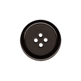 Prym Union Knopf Poly-Button 4 Hole 15mm Black - Pack of 4