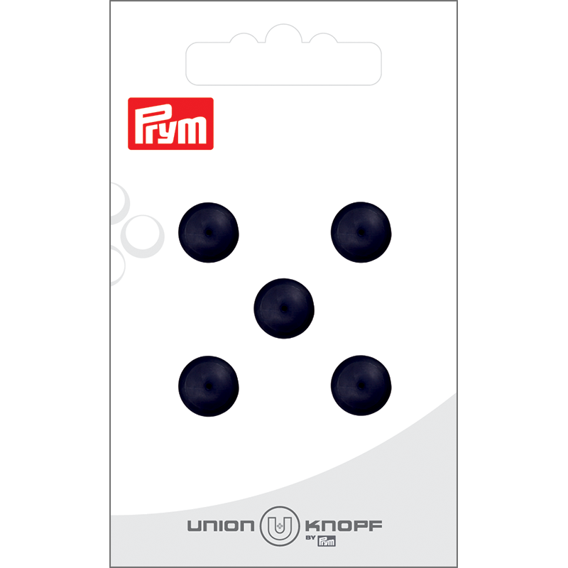 Prym Union Knopf Poly-Button Shank 10mm Navy - Pack of 5