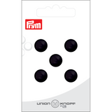 Prym Union Knopf Poly-Button Shank 10mm Black - Pack of 5