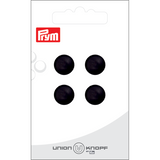 Prym Union Knopf Poly-Button Shank 12mm Black - Pack of 4