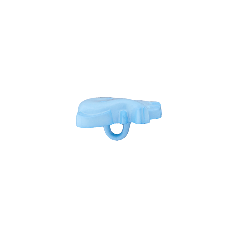 Prym Union Knopf Poly-Button Shank Elephant 19mm L-Blue - Pack of 3